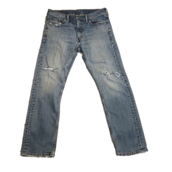 Levi's Other - 𝅺Mens Levi's 513 distressed slim straight jeans size 32×30.